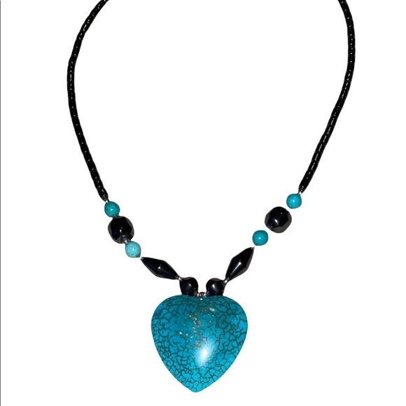 Turquoise Woman Necklace Vintage - Picture 1 of 8